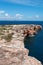 Formentera, Balearic Islands, Spain, Europe, cliff, Mediterranean Sea, nature, landscape, panoramic