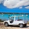 Formentera Estany des Peix with white convertible retro