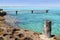 Formentera Illetes turquoise sea wooden pier