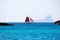 Formentera from Illetes view es Vedra Ibiza and sailboat