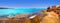 Formentera panoramic Cala Saona beach Balearic Islands