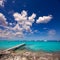 Formentera tropical Mediterranean sea wooden pier