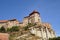 Former capital of Hungary. View of the castle hill in the village of Esztergom.