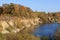 Former dolumite mining site in Latvia.