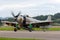 Former French Air Force Douglas A-1D Skyraider single seat attack aircraft F-AZHK