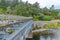 Former railway bridge at Karangahake Gorge at New Zealand