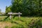 Former railway track converted into a public park in Maastricht