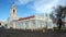 Former servants quarters of the Palace of Queluz with the Clock Tower, near Lisbon, Portugal