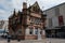 The former St Enoch subway station at St Enoch Square in Glasgow which is nowadays used as retro Caffe Nero