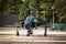 Former Swedish Air Force Saab 37 Viggen fighter jet taxiing on Kleine-Brogel Airbase. Belgium - September 14, 2019