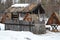 Former tourist camp in the countryside with a wooden dwelling