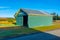 Former train station at Wedderburn on course of Central Otago Railway bicycle trail in New Zealand