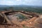 The former water tank on the summit of Sigiriya Rock in Sigiriya in Sri Lanka.