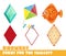 Forms for the smallest. Rhombus and objects having a rhombus shape developing game