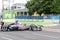 Formula E racing car on race track