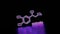 Formula hormone noradrenaline. Thin line style