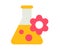 Formula ingredient experiment single isolated icon with flat style