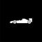 Formula One Race Car icon or logo on dark background