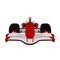 Formula racing car, vector red sports car