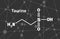 Formula of taurine.