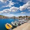 Fornells Port in Menorca marina boats Balearic islands