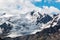 Forni glacier panorama in Ortler Alps, Stelvio National Park, Italy