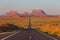 Forrest Gump Point at US Highway 163 toward Monument Valley Navajo Tribal Park