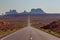 Forrest Gump Point at US Highway 163 toward Monument Valley Navajo Tribal Park