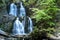 Forsakar Waterfall Stunning Slow falling Water near Degeberga in lush rural Forest