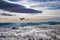 Forstalpe - Panoramic view of magical blue mountain range of Lavanttal Alps, Carinthia, Austria