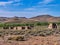 Fort Churchill Nevada, USA. Ruins of an abandoned Army base circa 1860`s