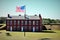 Fort Clinch located on a peninsula near the northernmost point of Amelia Island, along the Amelia River.