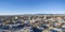 Fort Collins cityscape aerial panorama