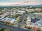 Fort Collins downtown aerial view