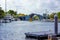 Fort Lauderdale - December 11, 2019: Cityscape view of the popular Las Olas Riverwalk downtown district