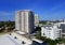 Fort Lauderdale, Florida, U.S.A - January 3, 2020 - The view of condominiums and office buildings by the bay