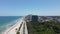 Fort Lauderdale Florida USA. Drone Aerial View, Beachfront, Boulevard, Buildings