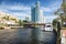 Fort Lauderdale skyline along New River