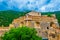 Fort Liberia overlooking Villefranche de Conflent village in France