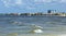 Fort Myers Beach skyline as seen from the beach.