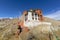 Fort and Namgyal or red gompa is main Buddhist centre in Leh. Ladakh. India