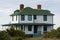 Fort Pickens building has the common paint job adorned by the majority of the buildings