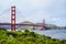 Fort Point Battery East in San Francisco with a view over Golden Gate Bridge - SAN FRANCISCO - CALIFORNIA - APRIL 18