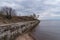 Fort `Reef` fortifications of Kronstadt. Western part of Kotlin island, Russia