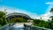 Fort Siloso Skywalk at Sentosa Siloso Beach, Singapore.