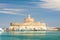 Fort of St. Nicholas with Lighthouse in Mandaki Harbor, Rhodes, Greece