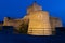 Fort Vauban of Fouras in blue hour in Charente France