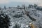 Forte belvedere in florence with snow