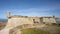 Forte de Sao Francisco Xavier on the Atlantic Ocean near the mouth of the Rio Douro in Porto, Portugal.