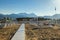 Forte dei marmi beach view on sunrise